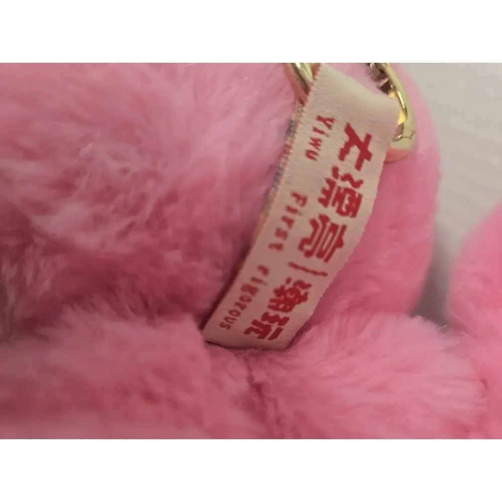 Baby Three Lily Rabbit Town hot pink bunny with Pacifier Original Retired Keycha